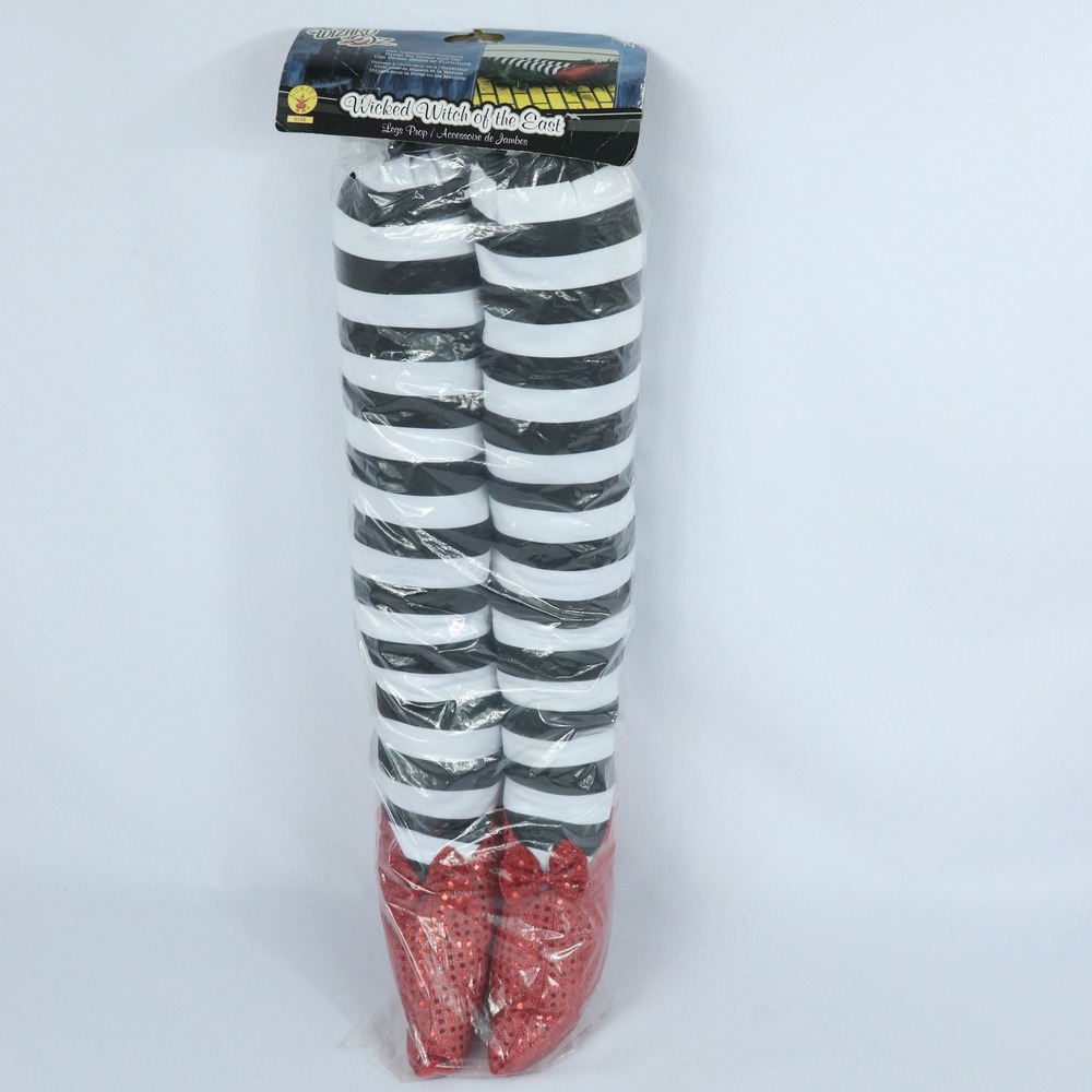 Wizard of Oz Wicked Witch of the East Prop Legs Halloween Rubies NIP 23"